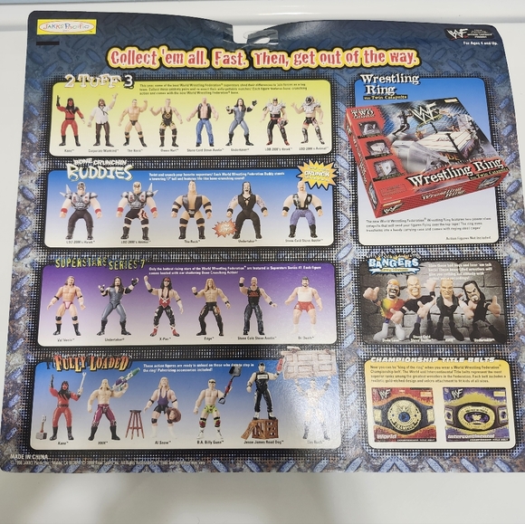 WWE WWF WrestleMania Hardcore Grudge Match Action Figures - Black and White - Picture 4 of 4